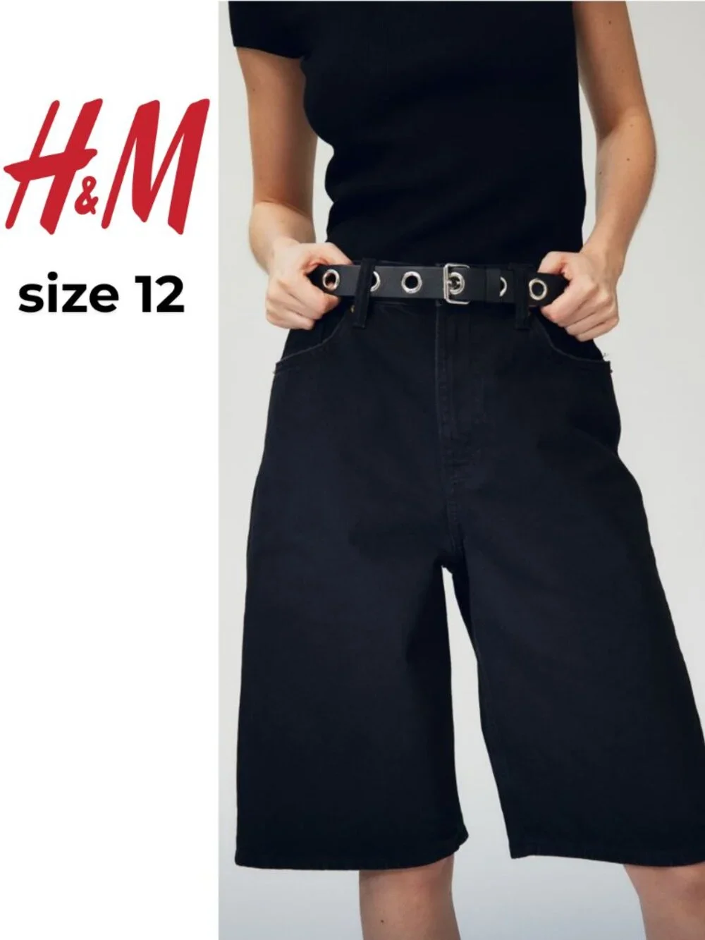 Bermuda Baggy High Denim shorts